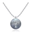 Mother Of Pearl Silver Necklace SPE-4172